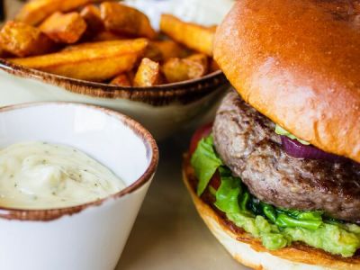 Burger simple steak + frites